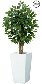 ■フィカスツリー (90cm) ナチュラルトンク 観葉植物 フェイク 造花 店舗装飾 インテリアディスプレイ 季節 演出 飾り プレゼント アートグリーン 消臭効果 無 光触媒