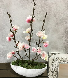 観葉植物 フェイクテーブルグリーン SAKURA（桜） インテリア フラワー アレンジメント 小さい おしゃれ 棚フ ェイク