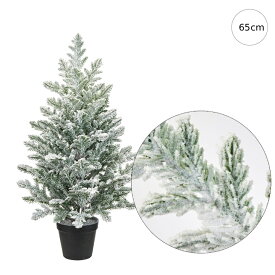 【新作！おすすめ！】【クリスマスツリー】スノーグリーンツリー　(65cm) クリスマス ツリー オーナメント LED おしゃれ インテリア ヌードツリー 置物 ボール クラシック スノー 雪 北欧 商業施設 ホテル 店内ツリー 店内装飾 聖夜 ホワイトクリスマス