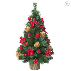 【在庫限り】60cmデコレーションツリー クリスマスツリー オーナメント LED おしゃれ インテア ヌードツリー 置物 ボール クラシック スノー 雪