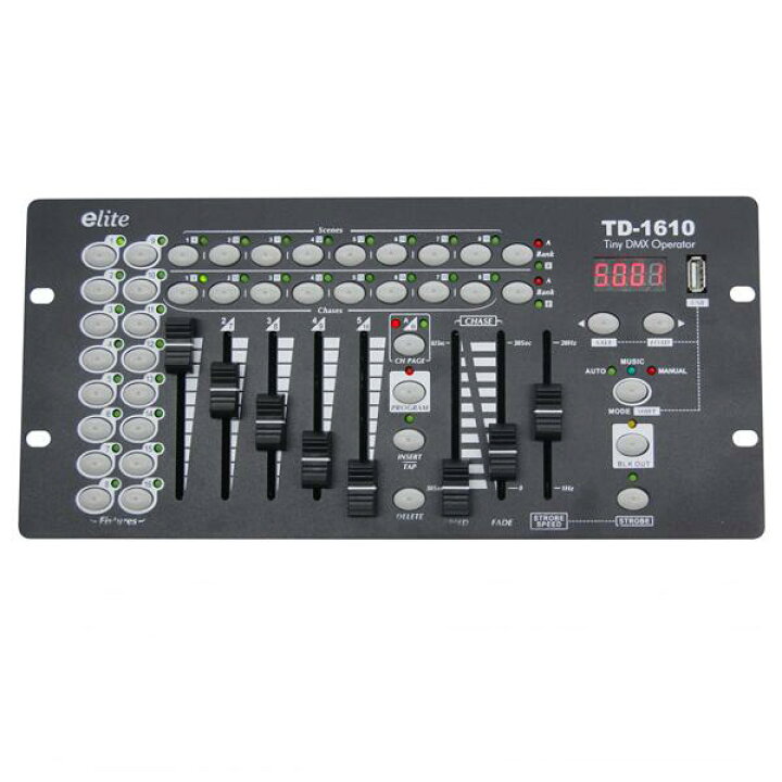 楽天市場】e-lite（イーライト）DMXコントローラー『TD-1610』【在庫 