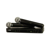 SHURE 『BLX288/SM58』据置型2ch受信機とSM58マイクヘッドのハンドヘルド型送信機2本をセットにしたパッ…