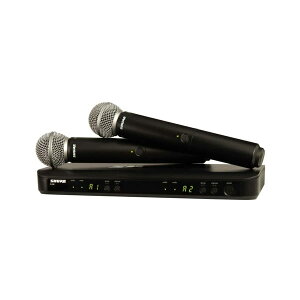 SHURE 『BLX288/SM58』据置型2ch受信機とSM58マイクヘッドのハンドヘルド型送信機2本をセットにしたパッケージ【在庫ありの場合1~3営業日で出荷可能】