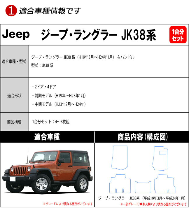 楽天市場】【ポイント5倍】ジープ JEEP ジープ・ラングラー JK38系 1台 