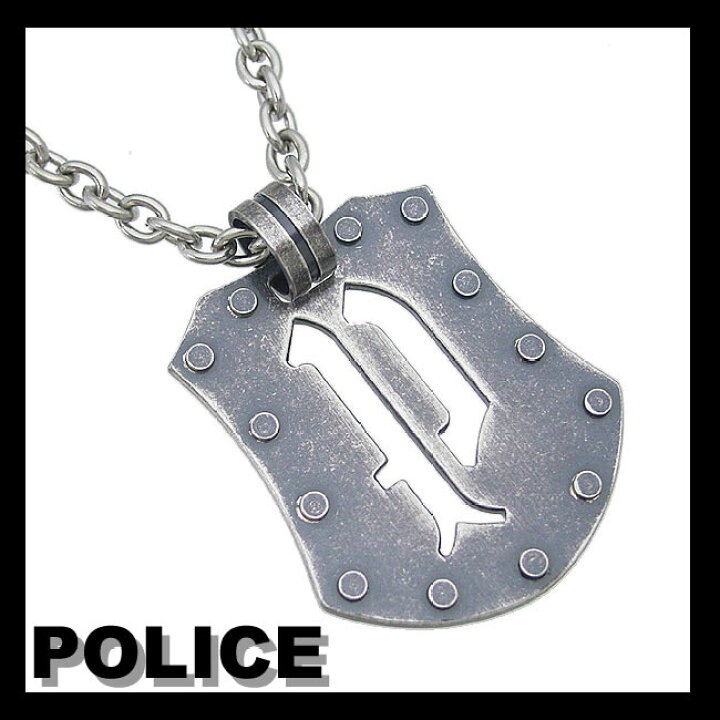 楽天市場】ポリス POLICE ネックレス POLICE プレートネックレス 