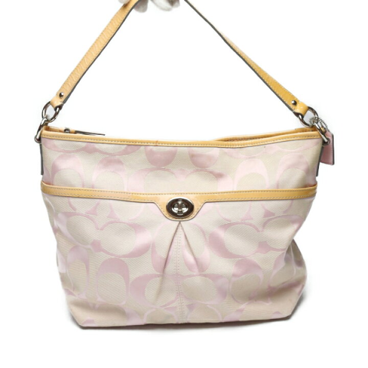 楽天市場 2way シグネチャー サラペタル F コーチ ピンク ハンドバッグ Coach Ss 中古 まつい質舗 福岡の質屋
