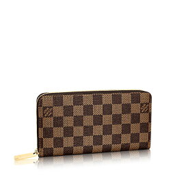 ラウンドファスナー ダミエ ジッピーウォレット N41661 ルイ・ヴィトン ブラウン 長財布 LOUIS VUITTON LV 【SS】 【中古】