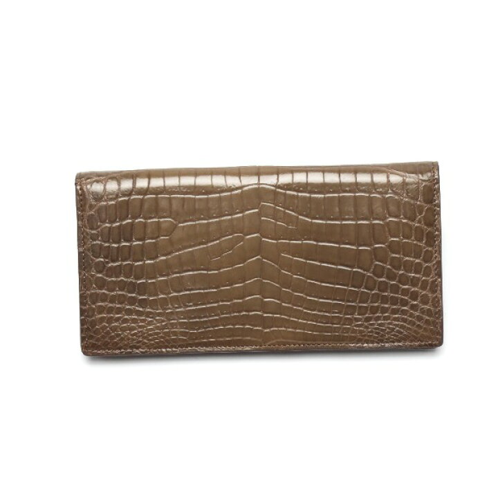 楽天市場】長財布 クロコ GENUINE CROCODILE SKIN ブラウン 【SS 