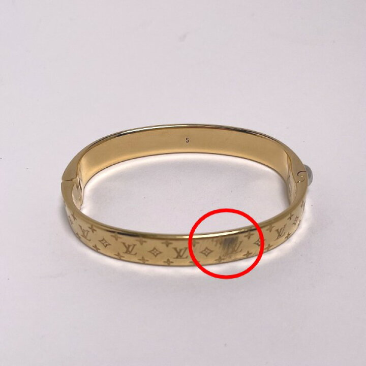 ルイ・ヴィトン M64928 織 ブレスレット ゴールド LOUIS VUITTON  