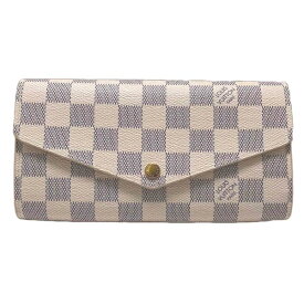 ルイヴィトン LOUIS VUITTON 長財布 長財布 アズール ポルトフォイユ・サラ N63208 ホワイト×グレー LV 【SS】 【中古】