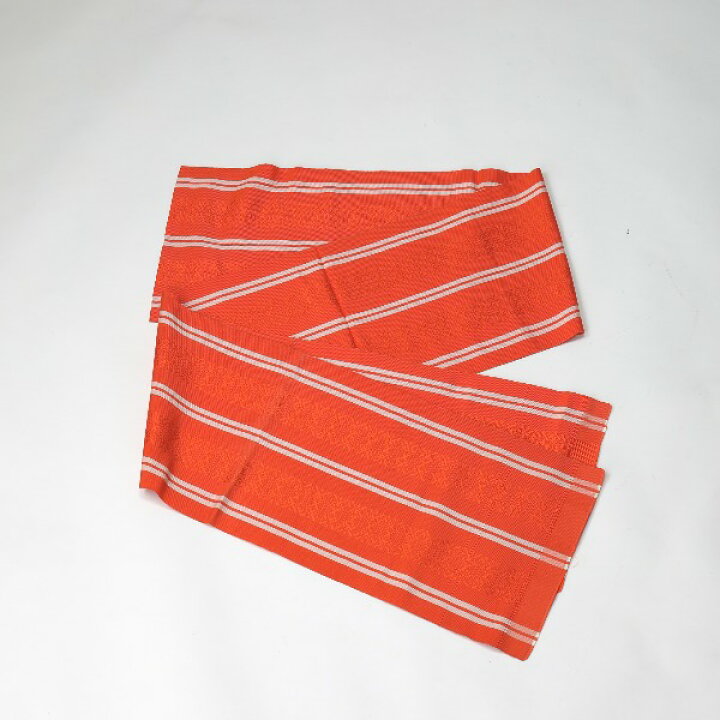 楽天市場】その他帯 献上帯 正絹 柿色 オレンジ 【SS】 【中古 