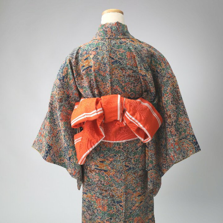 楽天市場】その他帯 献上帯 正絹 柿色 オレンジ 【SS】 【中古 