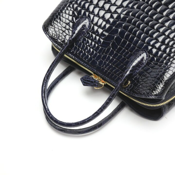 楽天市場】クロコダイル CROCODILE ハンドバッグ シャイニングクロコ 