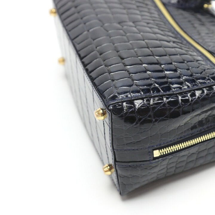 楽天市場】クロコダイル CROCODILE ハンドバッグ シャイニングクロコ 