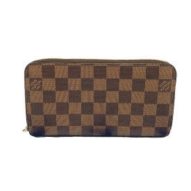 ルイヴィトン LOUIS VUITTON 長財布 ラウンドファスナー ダミエ ジッピーウォレット ダミエキャンバス N41661 ブラウン LV 【SS】 【中古】