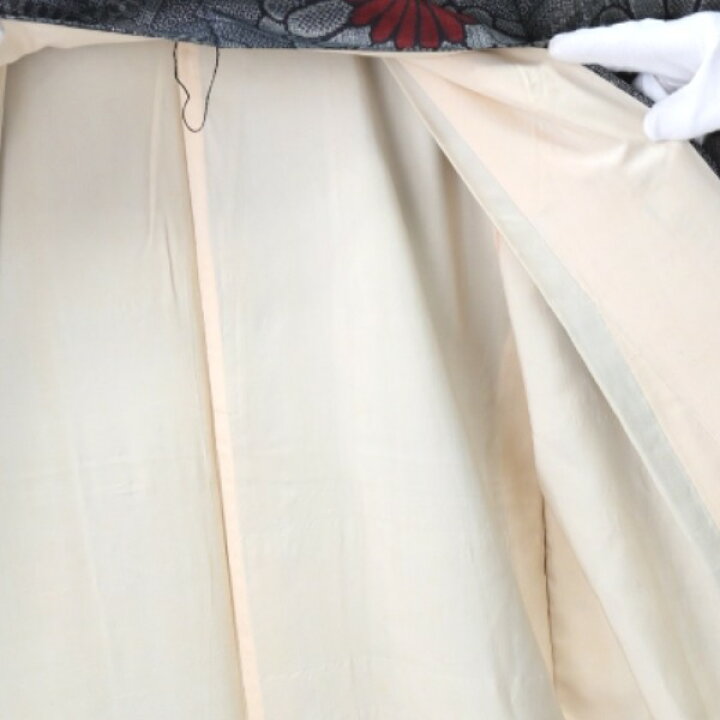 楽天市場】訪問着・付下 着物 和服 長着 藍大島 菊大輪 シルク 【H 