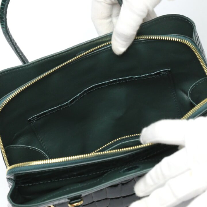 楽天市場】クロコダイル CROCODILE ハンドバッグ シャイニングクロコ 