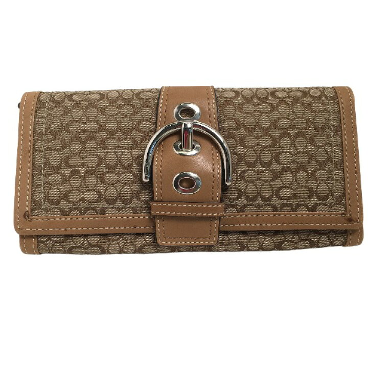 楽天市場】コーチ COACH 長財布 長財布 ブラウン 【SS】 【中古 