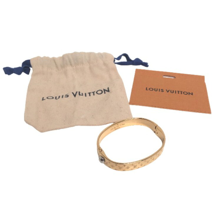 楽天市場】ルイヴィトン LOUIS VUITTON ブレスレット カフ ナノグラム 