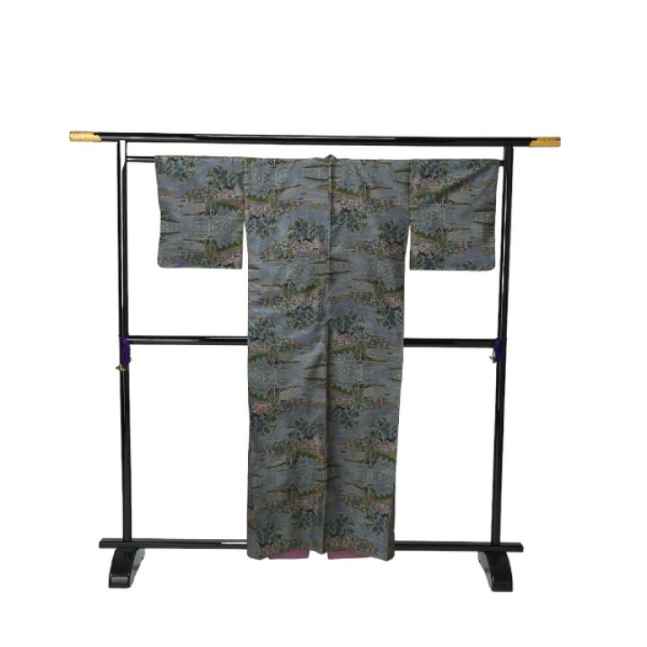 楽天市場】訪問着・付下 着物 和服 長着 大島 グリーン系 【H】 【中古 