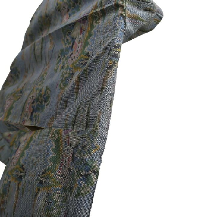 楽天市場】訪問着・付下 着物 和服 長着 大島 グリーン系 【H】 【中古 