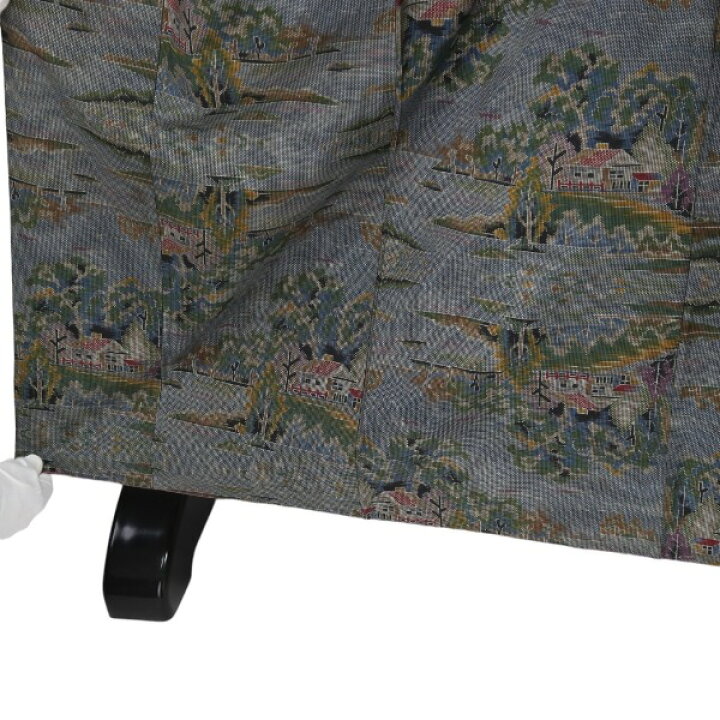 楽天市場】訪問着・付下 着物 和服 長着 大島 グリーン系 【H】 【中古 