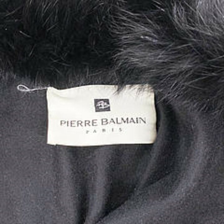 楽天市場】ピエール・バルマン PIERRE BALMAIN ポンチョ 毛皮コート 