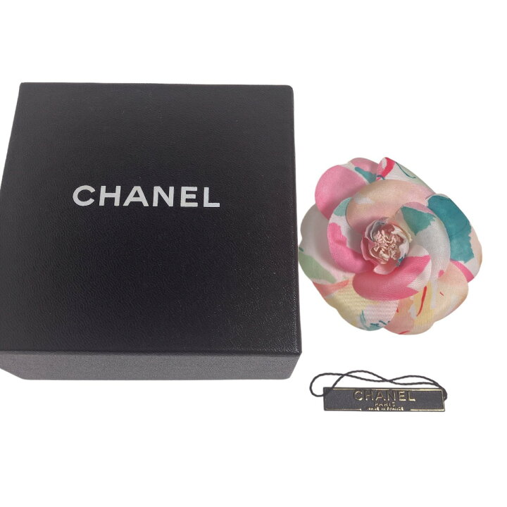 楽天市場】シャネル CHANEL ブローチ カメリア コサージュ カラフル 