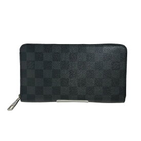 ルイヴィトン LOUIS VUITTON 長財布 ラウンドファスナー ダミエ グラフィット ジッピーオーガナイザー ダミエグラフィットキャンバス N63077 ブラック LV 【SS】 【中古】