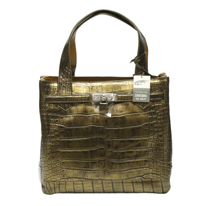 楽天市場】クロコダイル CROCODILE トートバッグ メタリック 
