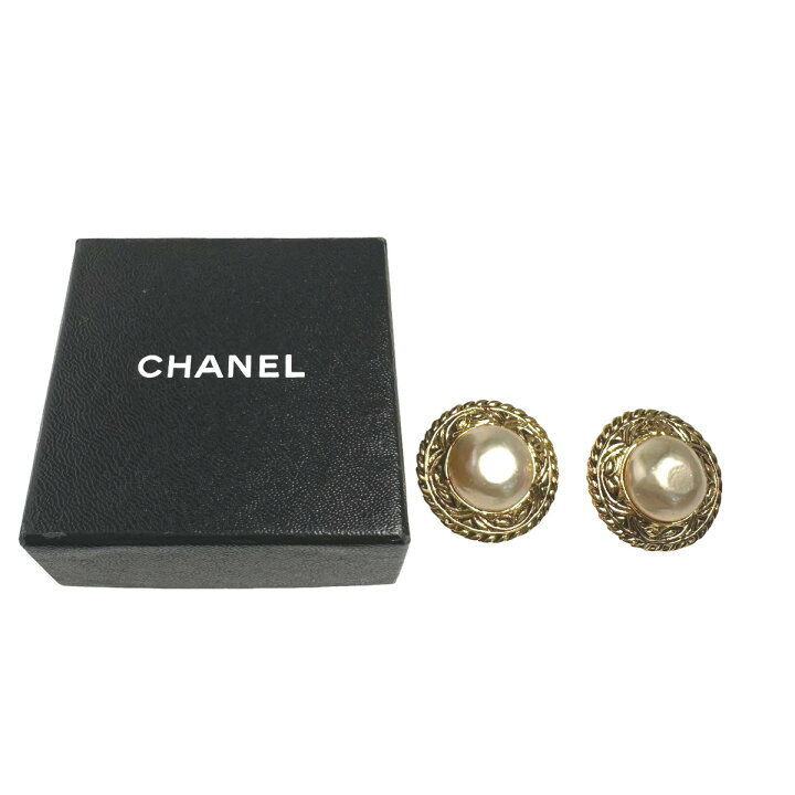 楽天市場】シャネル CHANEL イヤリング 刻印有り 大ぶり GP GP 