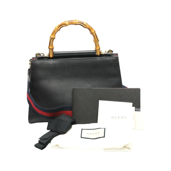楽天市場】グッチ GUCCI ハンドバッグ バンブー レザー 2wayバッグ 
