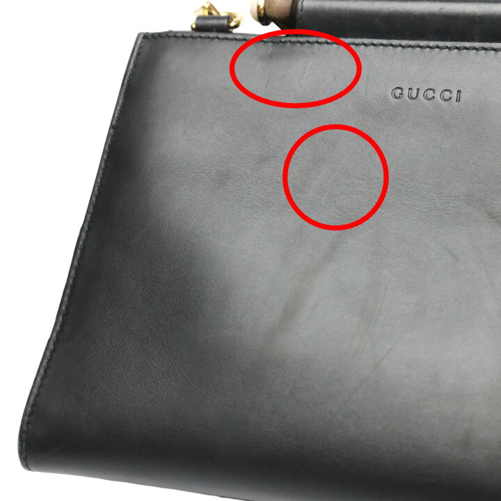 楽天市場】グッチ GUCCI ハンドバッグ バンブー レザー 2wayバッグ 