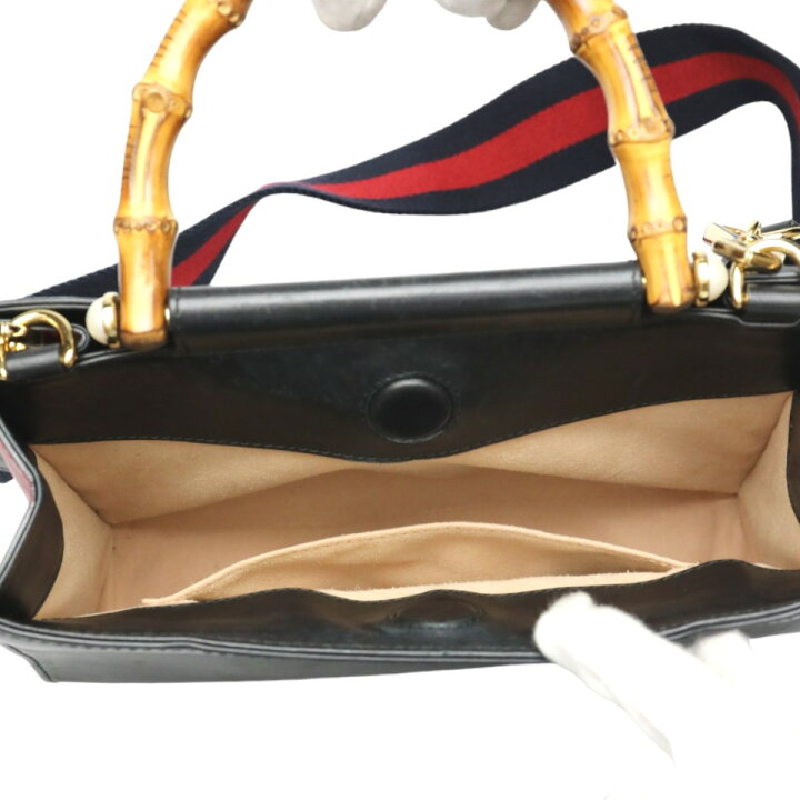 楽天市場】グッチ GUCCI ハンドバッグ バンブー レザー 2wayバッグ 