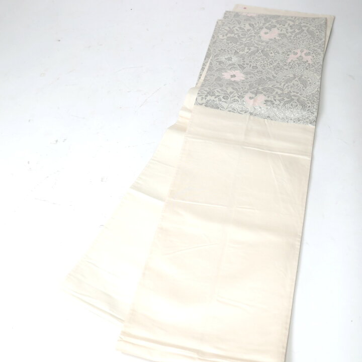 楽天市場】袋帯 正絹 縫い袋 六通柄 鳥柄 銀糸 ピンク 【SS】 【中古 