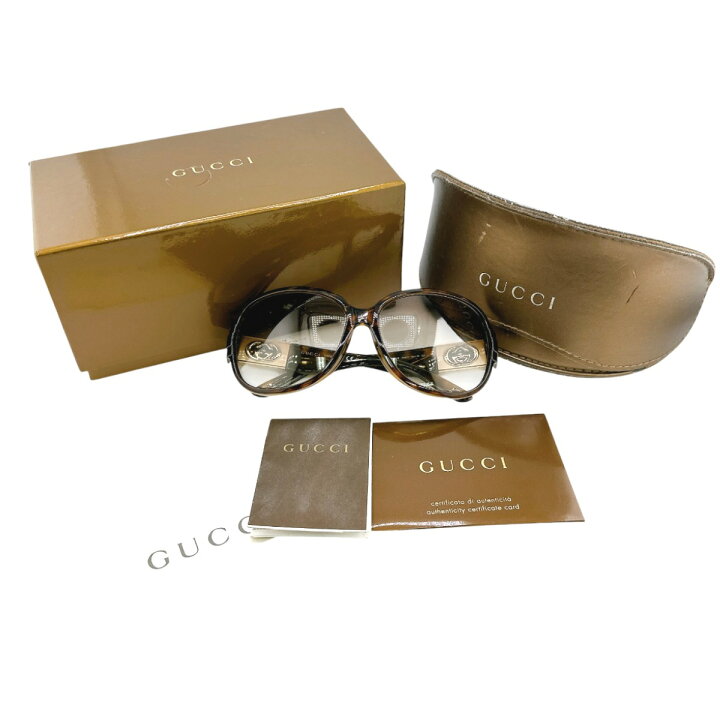 楽天市場】グッチ GUCCI サングラス サングラス 60□15 130 べっこう調 