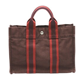 エルメス HERMES トートバッグ ミニバッグ フールトゥPM キャンバス ボルドー 【SS】 【中古】