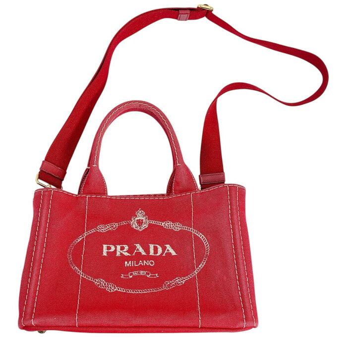 楽天市場】プラダ PRADA トートバッグ 2way ミニ カナパ キャンバス 