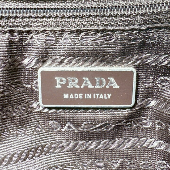 楽天市場】プラダ PRADA ハンドバッグ ハンドバック ロゴ刺繍 ナイロン 