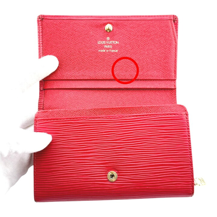楽天市場】ルイヴィトン LOUIS VUITTON 二つ折り財布 財布 エピ ポルト 