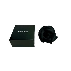 シャネル CHANEL ブローチ コサージュ カメリア ブラック 【SS】 【中古】