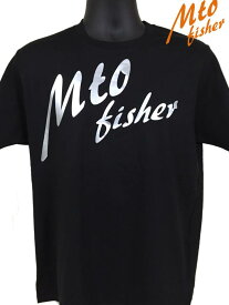 MTOFISHER　Tシャツブラック＆シルバー【Lサイズ】