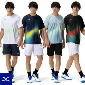 ミズノ テニスウェア メンズ 上下 ゲームシャツ&パンツ 62JAC001 62JBC000 テニス ソフトテニス バドミントン