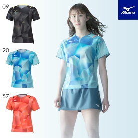 【メール便可】ミズノ 卓球ユニフォーム レディース ゲームシャツ 2023年全日本着用モデル 82JAA200