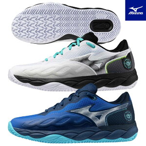 ミズノ テニスシューズ オムニクレー 3E ウエーブエンフォースコートWIDE OC 61GB2431