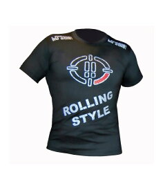 Ho-Stile[オ・スティーレ]　 Tシャツ　Rolling Style　／　ローリング・スタイル（黒）　／　総合格闘技 ボクシング キックボクシング ブラジリアン柔術 ユニフォーム トレーニングウェア メンズ ボクシングウェア トレーニングウェア 半袖Tシャツ イタリア
