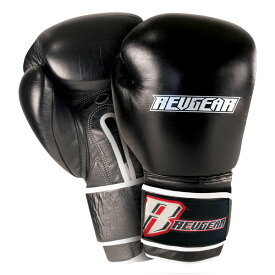 REVGEAR [レヴギアー] 　プラチナムレザー ボクシンググローブ ／ Platinum leather Boxing Gloves - Black　／　正規品 10オンス 12オンス 14オンス 16オンス マジックテープ式 スパーリンググローブ パンチンググローブ トレーニンググローブ ミット打ち