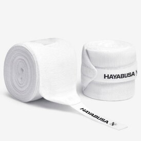 HAYABUSA［ハヤブサ］ ガーゼ ボクシングハンドラップ 4.5m （ペア）／ Gauze Boxing Hand Wraps white 180inch 正規品 バンデージ MMA 総合格闘技 ボクシング キックボクシング ブラジリアン柔術 MMA UFC DEEP