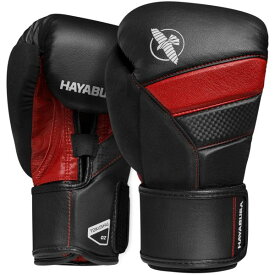 HAYABUSA [ハヤブサ]　T3 ボクシンググローブ（黒/赤）／ Boxing Gloves - Black/Red　／　正規品 8オンス 10オンス 12オンス 14オンス 16オンス マジックテープ式 スパーリンググローブ パンチンググローブ トレーニンググローブ ミット打ち 試合 練習用 メンズ レディース