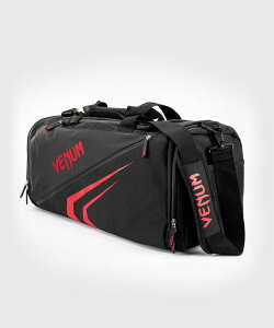 VENUM [���F�k��]�@�X�|�[�c�o�b�O�@Trainer Lite Evo - �g���C�i�[���C�g �G�{�i��/�ԁj�^ Sports Bag - Black/Red�^ �W���o�b�O �{�X�g���o�b�O �t�B�b�g�l�X �����b�N �g���[�j���O ���� �����p �i���Z 